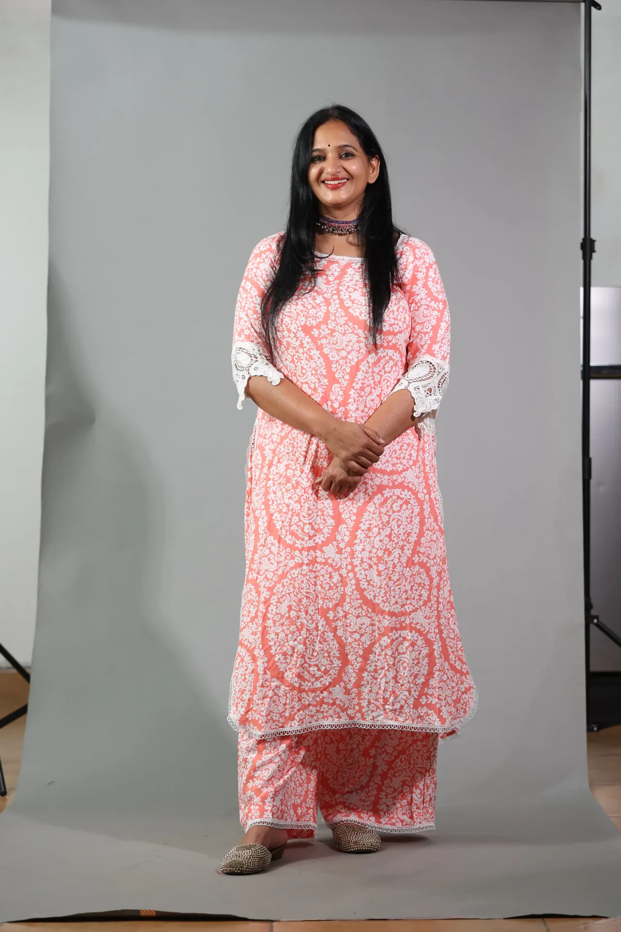 Coral Lace Garden Set