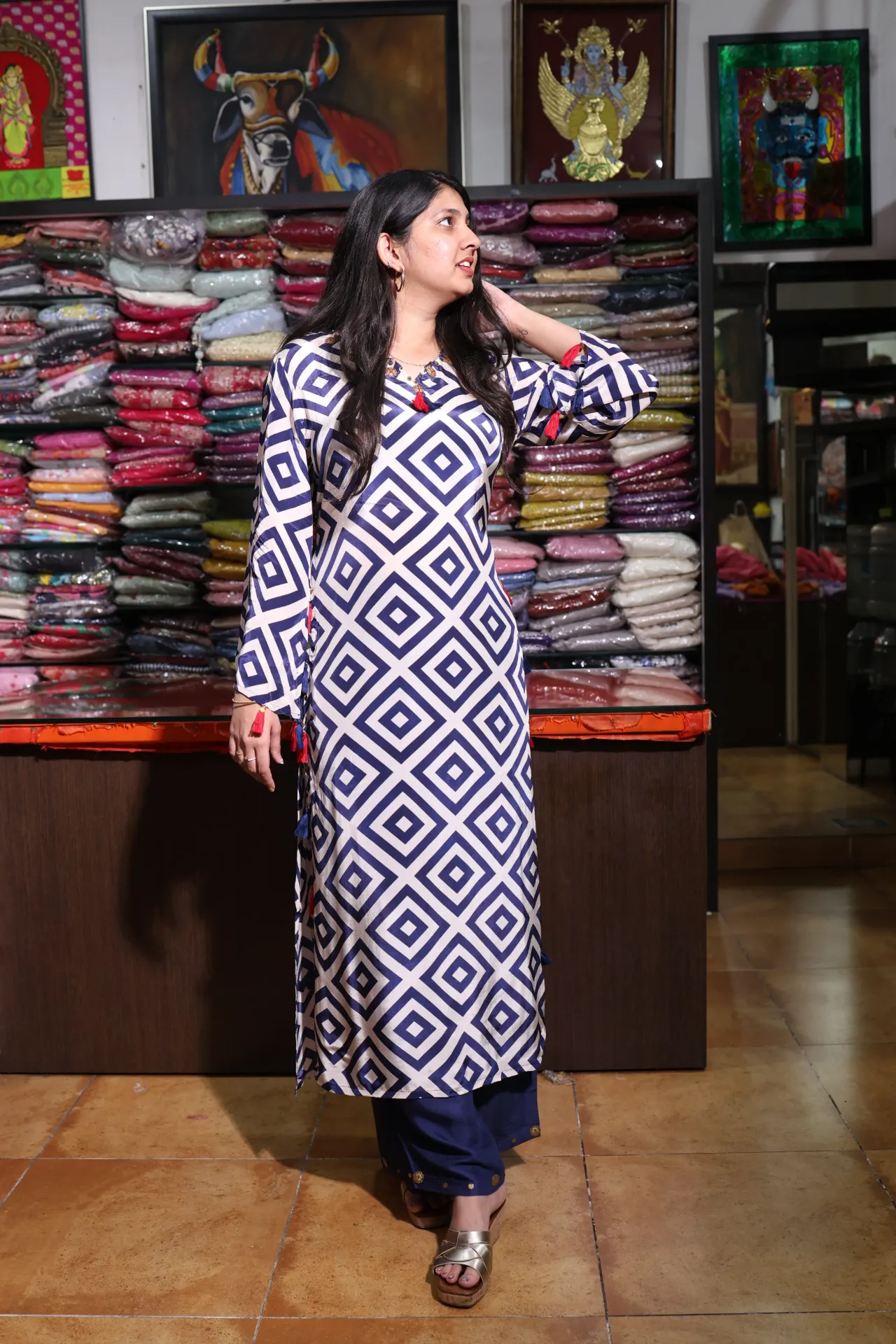 Indigo Grid Fusion Set