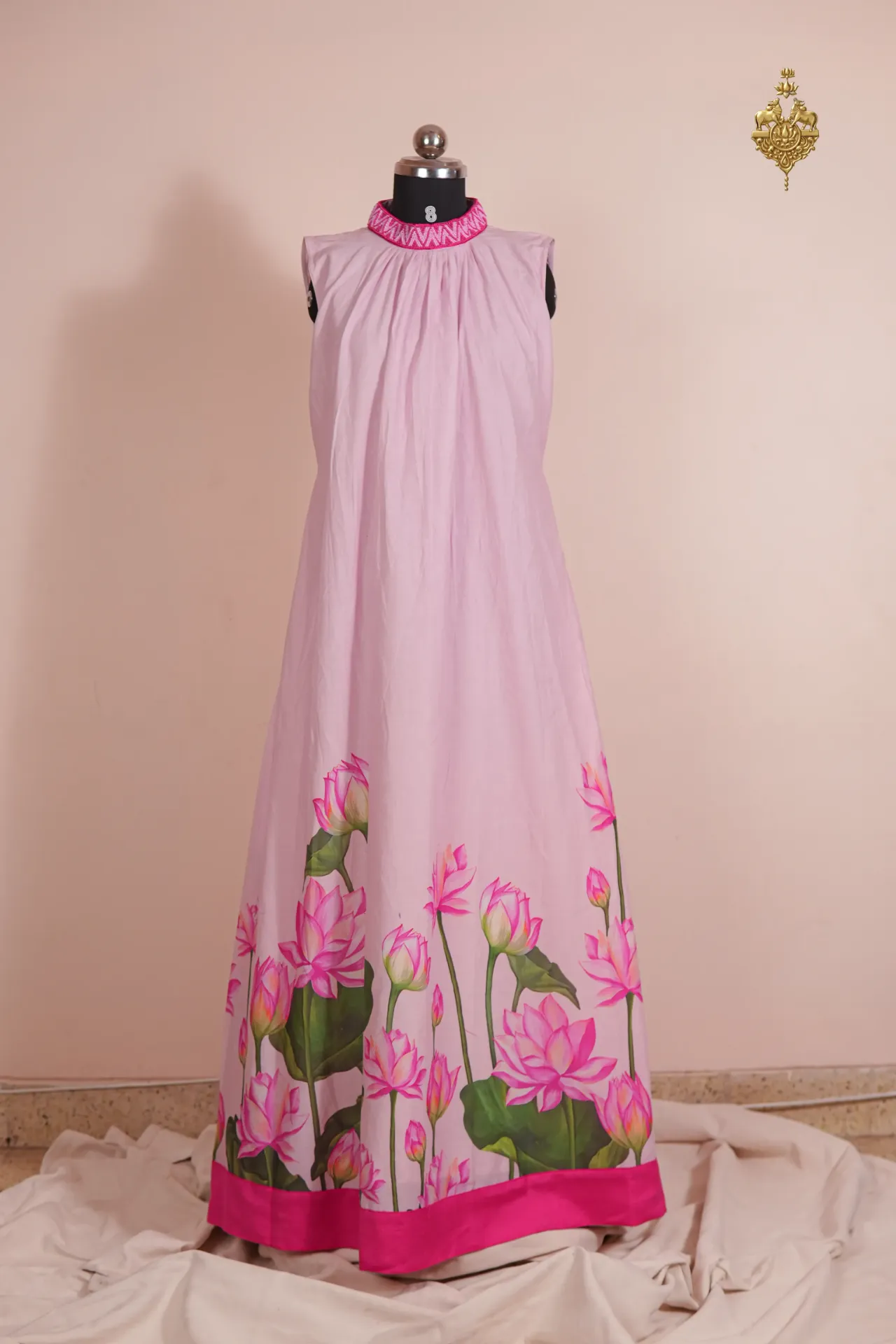 Pink Sleeveless Cord Set