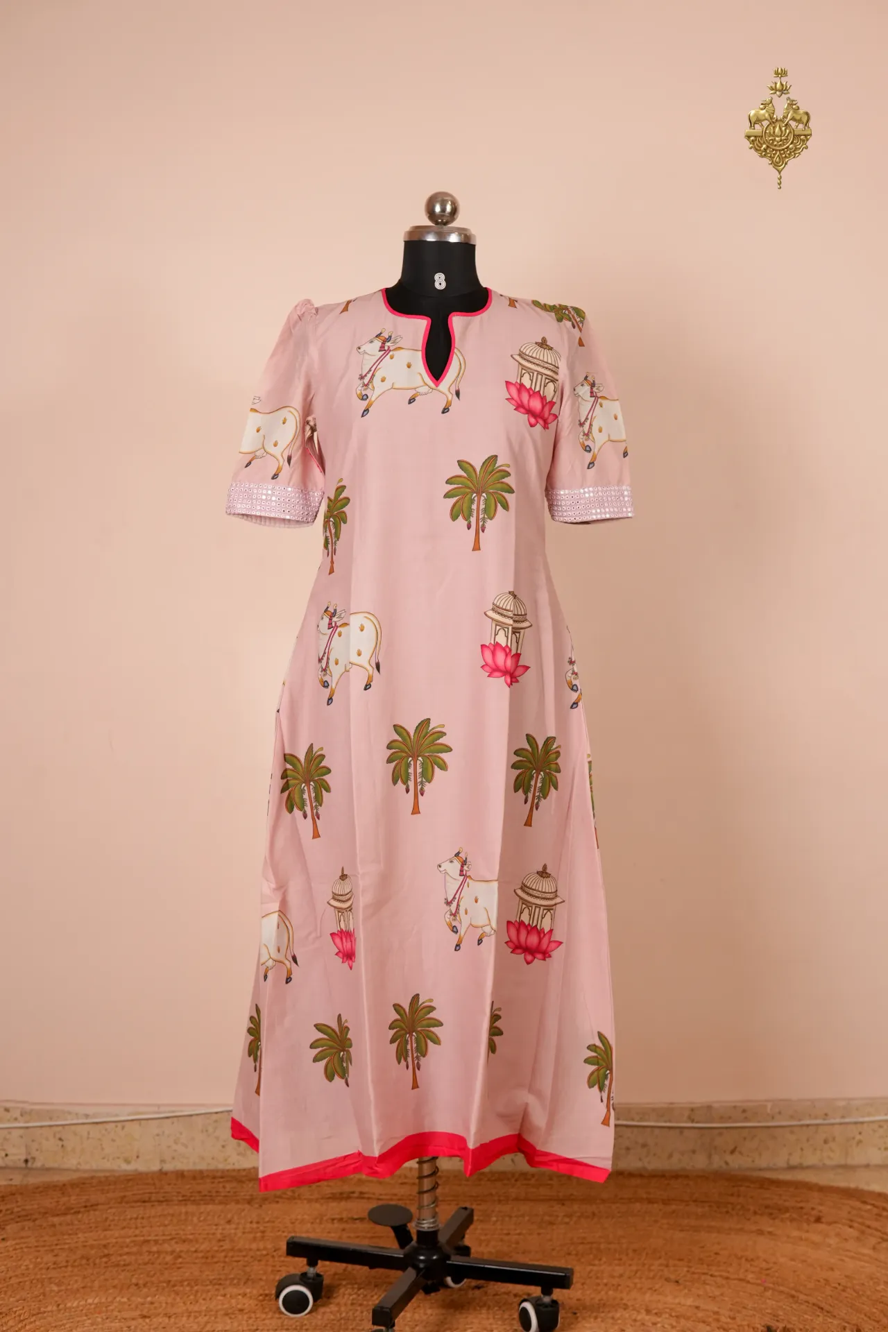 Light Pink Cow dress